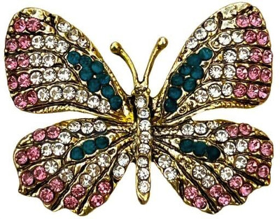 FURE Scintillating Butterfly Brooch(Multicolor)