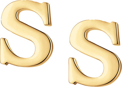 FURE S Initial Collar Pin Brooch(Gold)