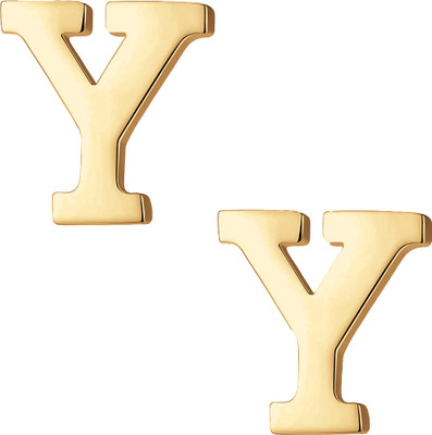 FURE Y Initial Collar Pin Brooch(Gold)