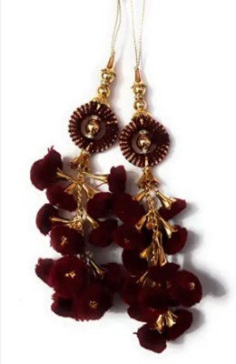 BHAVYA SALES Latkan Brooch(Maroon)