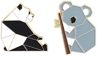 FURE Origami Panda & Koala Enamel Pins Brooch(Multicolor)