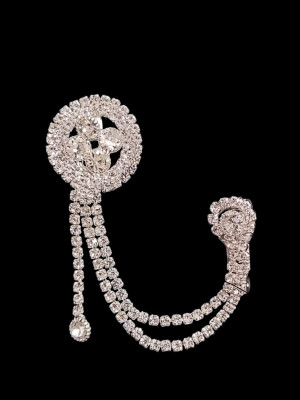 Minkiya Latkan unisex Brooch Party - Functions - Wedding - Meetings Brooch(Silver)