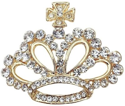 SYGA Brooch Crown Fashion Crystal Rhinestone Jewellery Pin Brooch(Gold, Silver)