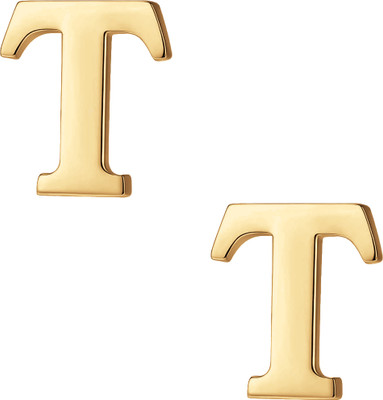 FURE T Initial Collar Pin Brooch(Gold)