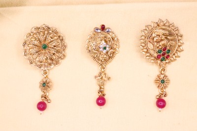 Rajshahi Saree Pin Brooch(Multicolor)