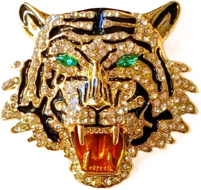 VOICI Studded Jaguar Golden Brooch(Gold)