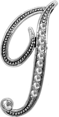 FURE I or J Initial Brooch(Silver)