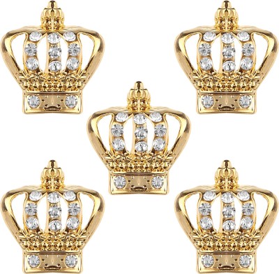 mahi Elegant Crown Brooch Combo Brooch(Gold)