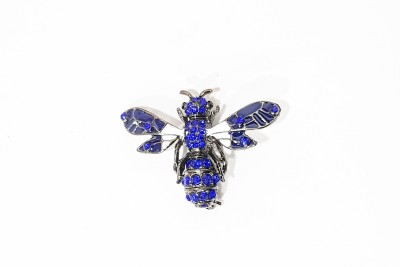 Mohan Shoppe Bee Designer Brooch for Sherwani Coats Saree Blazers etc. Brooch(Blue)