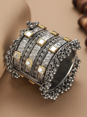OxidiseBracelet Alloy Silver Coated Bangle