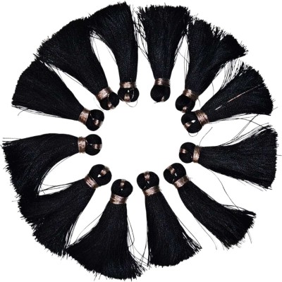 rayie collection Tassel Latkan Brooch(Black)