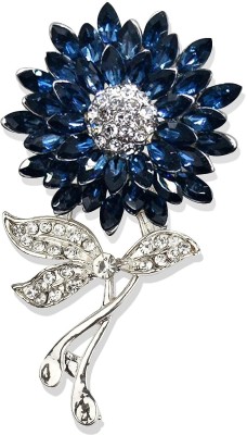 Panjatan Breathtaking Flower Brooch(Blue)