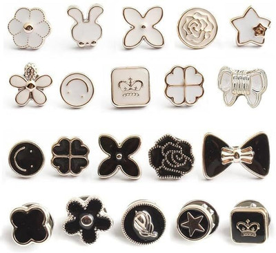 zyriex 20pcs Brooch Pins for Women Cover Up Button Pins Instant Button Brooch(Multicolor)