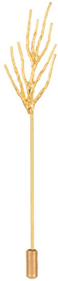 the tie hub Gold Tree Branches Lapel Pin Brooch(Gold)