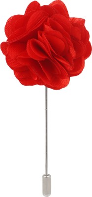 NEUROCLUB Rose Flower Lapel Pin Handmade Lapel Pin Brooch(Red)