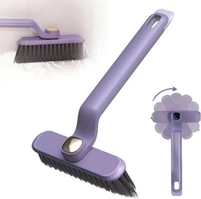 Wishbone ROTATING CREVICE BRUSH Plastic Wet and Dry Brush(Purple)