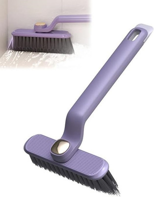 PILONG 360 Degree Grout Cleaner Brush, Deep Scrub Cleaning Tool Gap Brush Plastic Wet and Dry Brush(Multicolor)