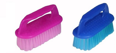 Mohprit Plastic Wet and Dry Brush(Multicolor, 2 Units)