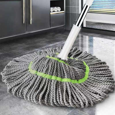 MAAUVTOR Floor Cleaning Twist Mop 2 in 1 Dehydrated Microfiber Self Wringing Squeeze Wet & Dry Mop(Multicolor)