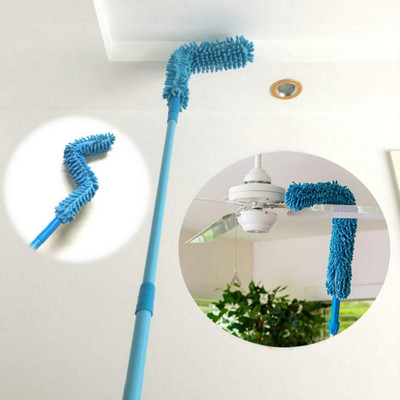 PIXEL ENTERPRISE Microfiber Dust Cleaner Foldable Duster for Home Cleaning Microfibre Wet and Dry Broom(Blue)