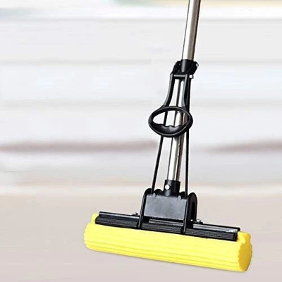 DOLFINS squeeze sponge mop Sponge Wet and Dry Broom(Multicolor)