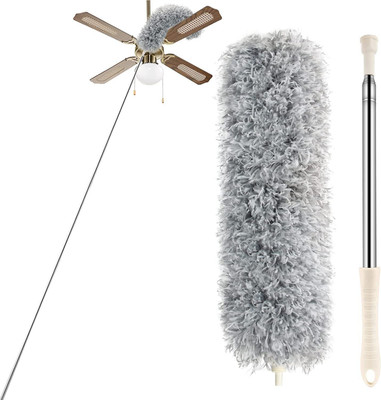 Verasis 3 in 1 Tiles Cleaning Brush Floor Scrub Bathroom Brush with Long Handle Wet and Dry Duster