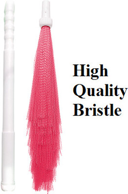 BARBYAM Foldable Plastic Multi Colored Broom, adjustable Plastic Color Phool Jhadu Plastic Wet and Dry Broom(Red)