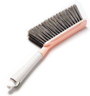 YELONA Long Microfibre Bristle Dust Removal Brush for Carpet,Car Seat,Bed,Sofa,Curtains Microfibre, Plastic Wet and Dry Brush(Pink)