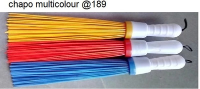 chapo Kharata Broom Plastic Broom jadu for Home and Bathroom Cleaning Multi colour (Pack of 3) Plastic Wet and Dry Broom(Multicolor, 3 Units)