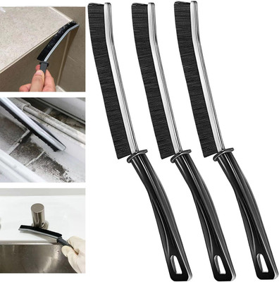 Bluejack Mini Gap Cleaning Brush (Pack of 3) Hard Bristle Gap Brush Microfibre Wet and Dry Brush(Black, 3 Units)