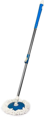 Plastico 360 degree moveable mop brush foldable full stick multipurpose microfiber Refil Microfibre Wet and Dry Brush(Blue)