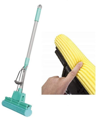 Mesmera multi-purpose mop Microfibre Wet and Dry Broom(Multicolor)