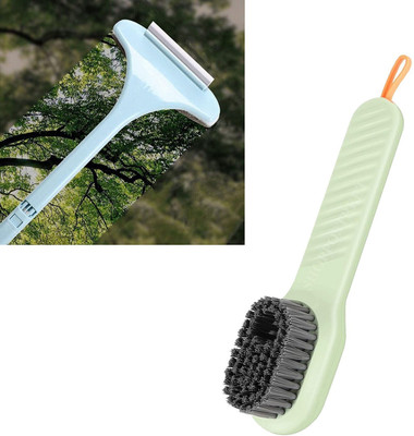 HM EVOTEK Boot Cleaning Brush with Soap Dispenser, Window Cleaning Brush Net Cleaner K2 Plastic Wet and Dry Brush(Multicolor, 2 Units)