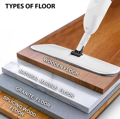 Mesmera all-in-one mop solution Microfibre Wet and Dry Broom(Multicolor)