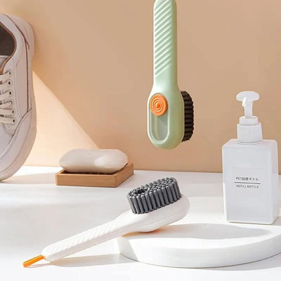 JBM ENTERPRISE Brush with Handle for Scrubbing & Soap Dispensing Shoe Brush Multifunction Brush Plastic Wet Brush(Multicolor, 2 Units)