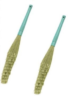 Philocaly Enterprise Nylon Dry Broom Nylon Dry Broom(Green, 2 Units)