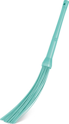 Spotzero ZIG ZAG Kharata XL Plastic Broom | Set of 1 | Aqua Green | 60 sticks XL Plastic Wet and Dry Broom(Green)
