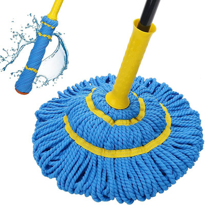 DOLFINS twist mop cleaning wipe Microfibre Wet and Dry Broom(Multicolor)