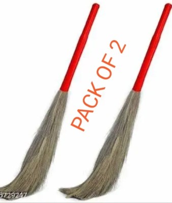 SRASTI SUPER Grass Dry Broom(Multicolor, 2 Units)