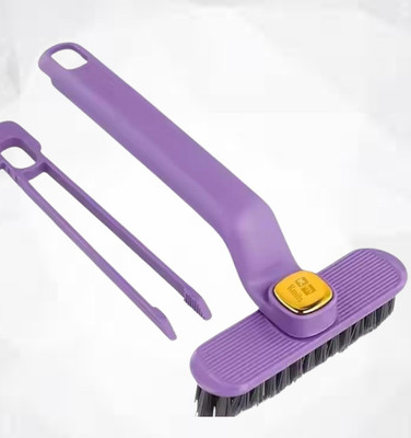 Yunbing Rotating Head Gap Cleaning Brush Multi Function Hard Bristle Cleaning Brush_a4 Plastic Wet and Dry Brush(Blue)
