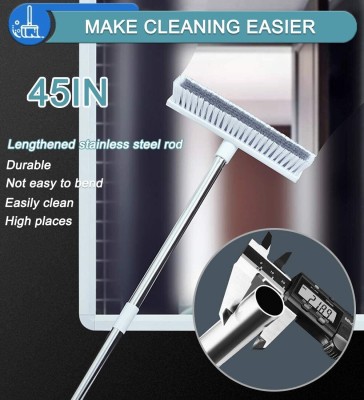 Opulent heavy-duty tile white scrubber Microfibre Wet and Dry Brush(White)