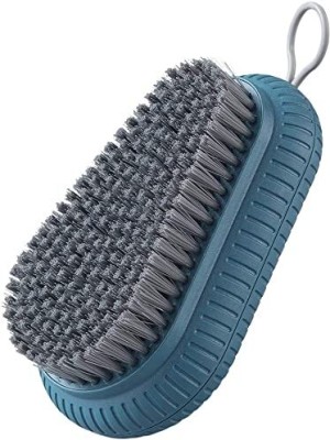 SARVANGAH Plastic Scrub Brush, Quality Soft Laundry Clothes Shoes Scrubbing Brush. Silicone Wet and Dry Brush(Blue)