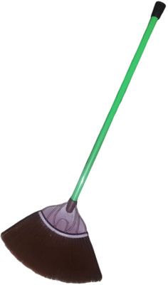 Hakikat Long handle ceiling broom durable handle handle Plastic, Grass Wet and Dry Broom(Multicolor)