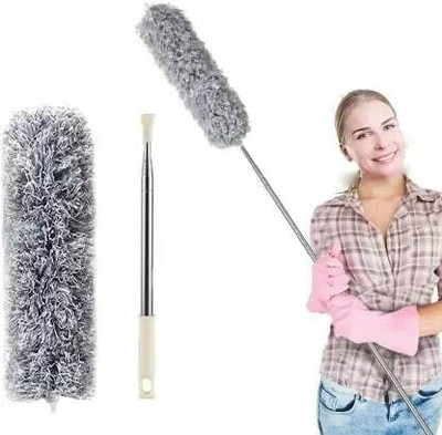 KESHAVART Foldable Microfiber Fan Cleaning Duster Flexible Fan mop Microfibre Wet and Dry Brush(Grey)