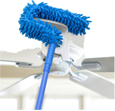 JDVTRADERS Fan Cleaning Mop Microfiber Dust Cleaner Microfibre Wet and Dry Brush Microfibre Wet and Dry Brush(Blue)