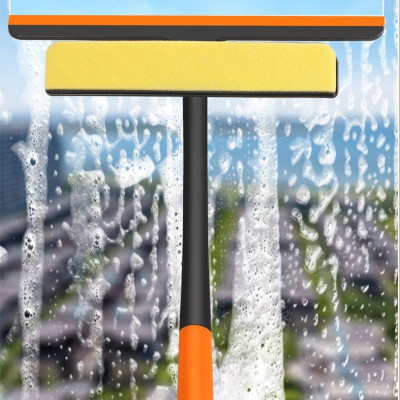 KAKADIYA ENTERPRISE 3 In 1 Window Cleaning Brush 360 Rotatable Multi-functional Glass Wiper Home Microfibre Wet and Dry Brush(Multicolor)