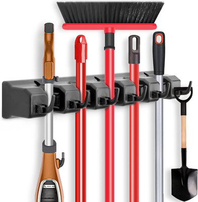 Tejasvi Multicolor Plastic Broom Holder(5 Holders)