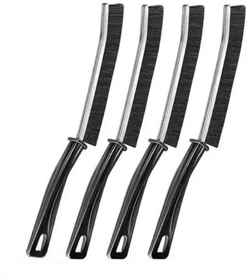 Humanveda Microfibre Wet and Dry Brush(Black, 4 Units)