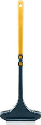 dikvelp Plastic 2 In 1 Window Mesh Screen Cleaner Brush & Wiper With Extended Handle Plastic Masher Meat Tenderizer