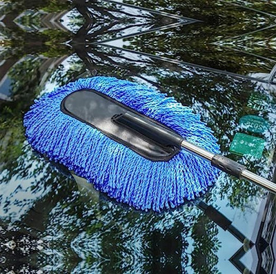 krhub Microfibre Wet and Dry Brush(Black, Blue)